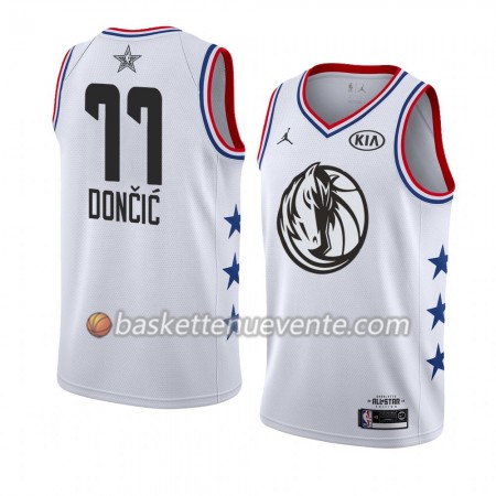 Maillot Basket Dallas Mavericks Luka Dončić 77 2019 All-Star Jordan Brand Blanc Swingman - Homme